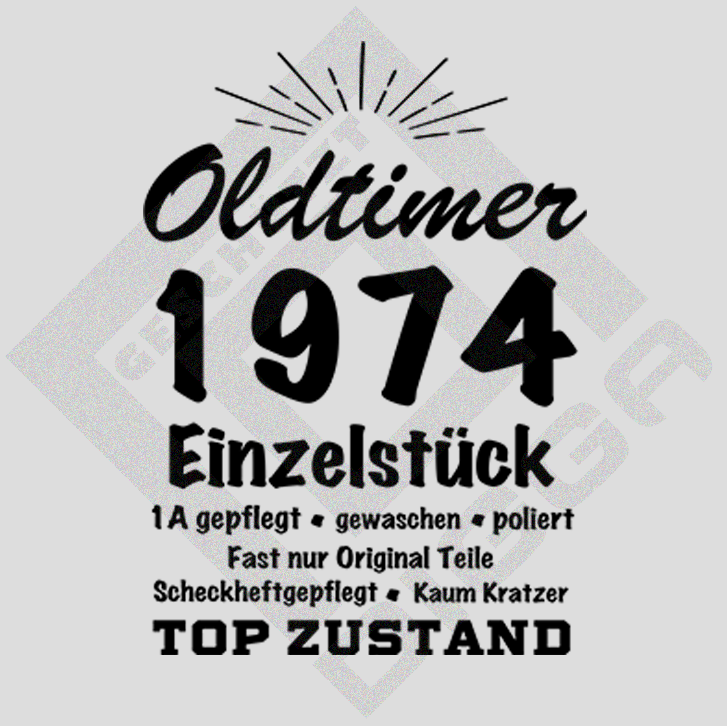 Oldtimes 1974 Einzelstück (Hoodie)