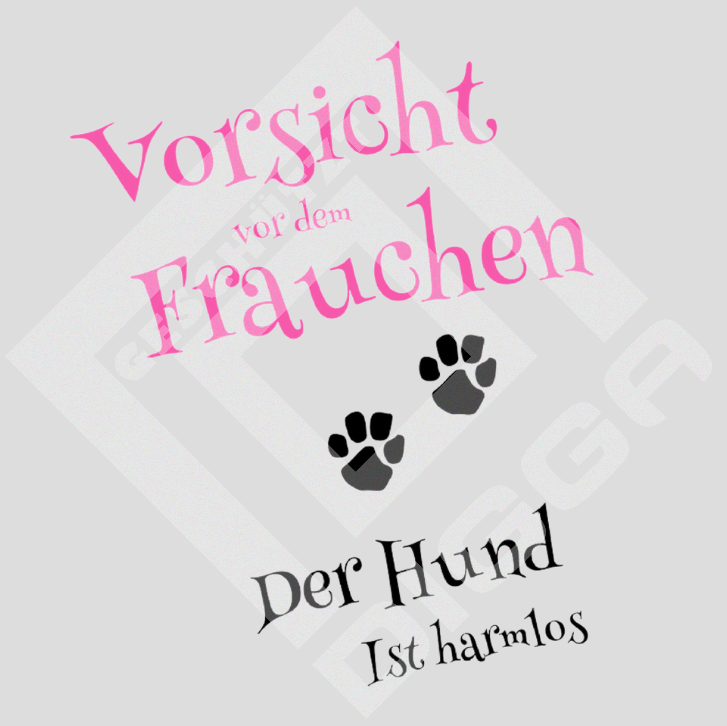 Vorsicht vor dem Frauchen (T-Shirt)